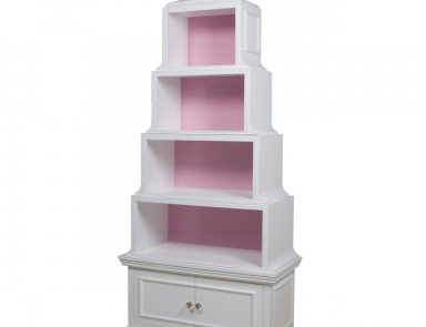 Kinder-Bücherregal Pagoda, Art For Kids (Designer-Kindermöbel)
