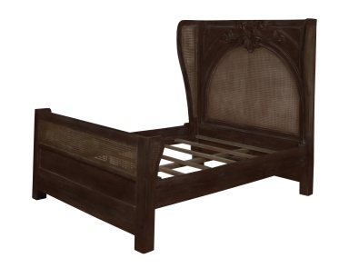 Bett Caned Acanthus Queen Bed Guild Master
