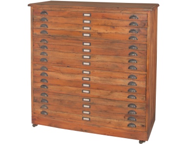 Kommode Faux Front Four Drawer Chest Guild Master (klassisches Arbeitszimmer)