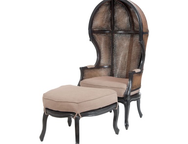 Sessel King Rattan Balloon Chair Ottoman And Guild Master