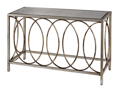 Konsole Rings Console Table With Mirrored Top Sterling