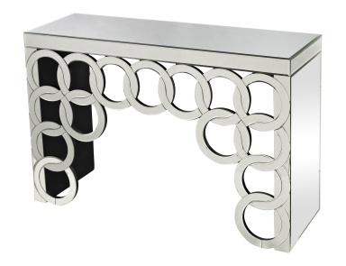 Konsole Silver Rings Mirrored Console Dimond Home (Design-Flur, Diele)