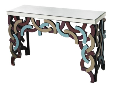 Konsole Colored Glass Console Dimond Home (Design-Flur, Diele)
