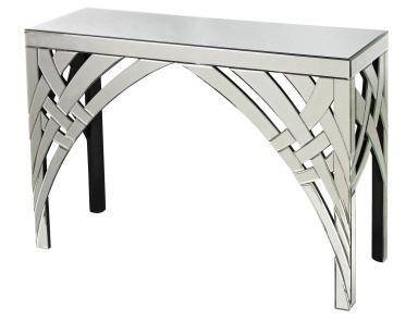 Tisch Curved Ribbons Mirrored Console Dimond Home (Design-Flur, Diele)