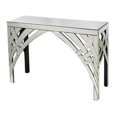 Tisch Curved Ribbons Mirrored Console