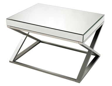 Tisch Klein-Mirror And Stainless Steel Coffee Table Dimond Home