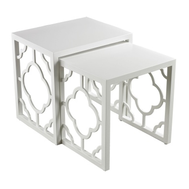 Tisch Gloss White Nesting Table
