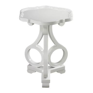 Tisch Knockeen Gloss White Accent Table By