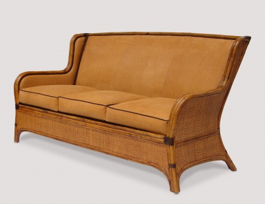 Sofa auf einem Rahmen aus Rattan Chelsea, Palecek (Rattan-Sofa, Sofa плетенный)
