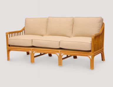 Sofa auf einem Rahmen aus Rattan St. Thomas, Palecek (Rattan-Sofa, Sofa плетенный)