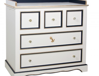 Kommode mit Wickeltisch Sailor, Art For Kids
