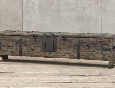 Bench auf niedrigen Stielen Van Thiel & Co, Van Thiel & Co