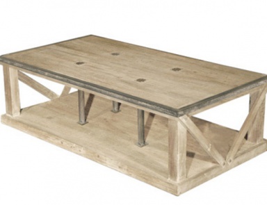 Tisch auf einem Rahmen aus Kiefernholz Hannibal, GJ Styles (die Möbel im Wohnzimmer Provence)