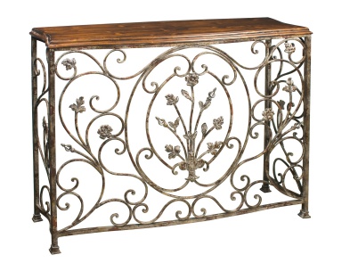 Konsole Floral Scroll Console Sterling (Design-Flur, Diele)