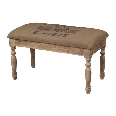 Bench Presse Parisienne Linen Bench Covered