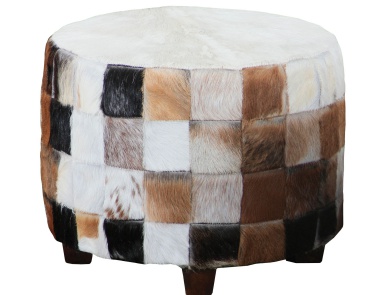 Hocker Ilford Round Stool-Medium Sterling