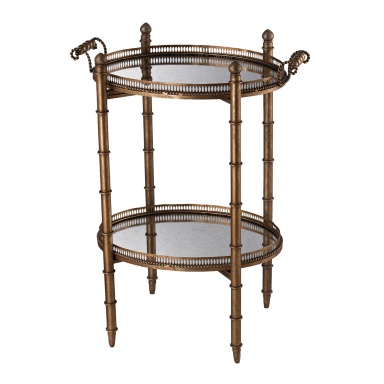 Tisch Tyrella Gold Tray Table