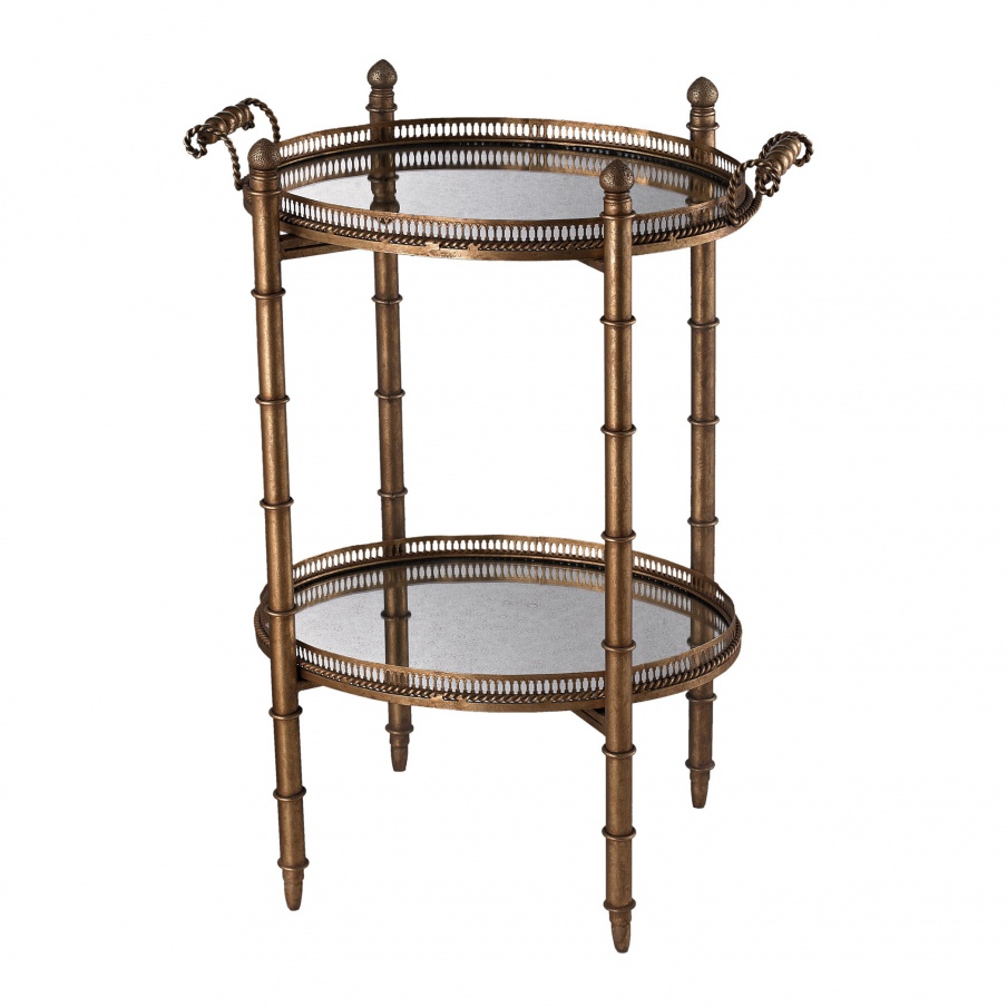 Tisch Tyrella Gold Tray Table Dimond Home