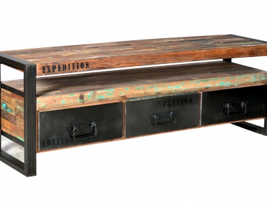 Unterschrank für Fernseher Teakholz Trend, CDI Furniture