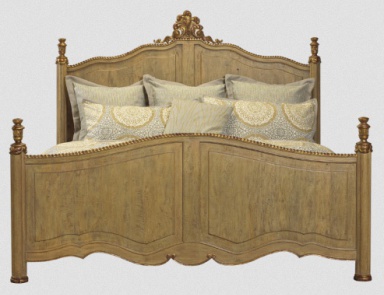 Das Bett in dem Schnitzwerk und der Vergoldung Veredelung Surene, French Heritage