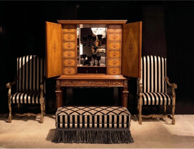 Hocker in Textil Polsterung, Zanaboni