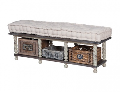 Bench European Farmhouse Storage Bench Guild Master