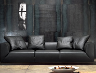 Sofa in Leder - / Textil Polsterung, GORDON - Valdichienti