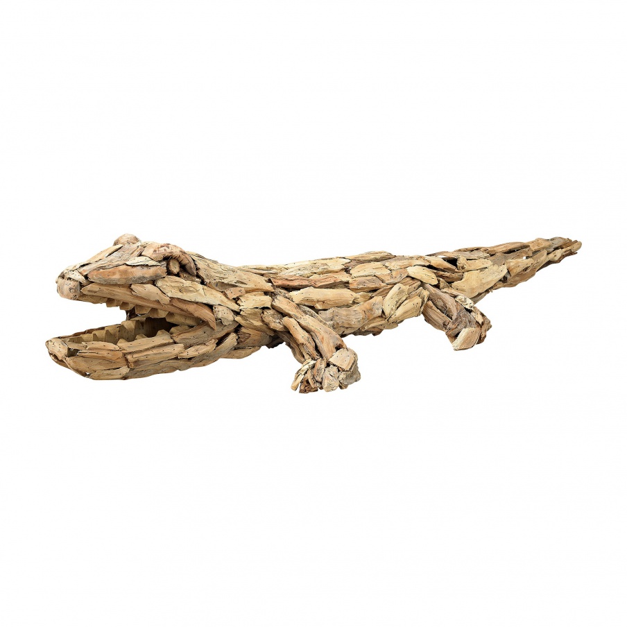 Zubehör Islamorada Driftwood Alligator Dimond Home