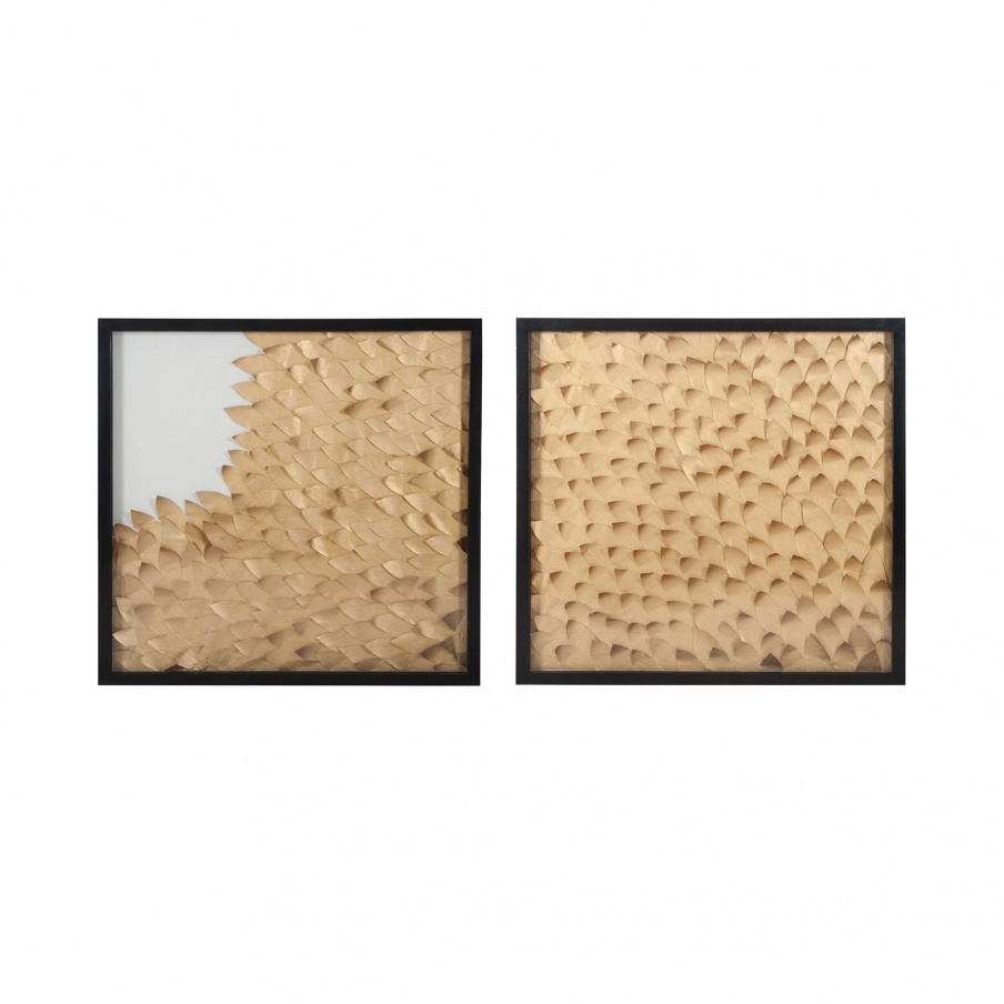 Wand-Dekor Golden Leaves Dimond Home