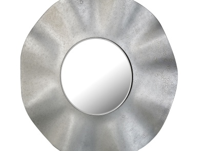 Wandhalter Bent Glass Wall Mirror In Antique Silver Finish Dimond Home