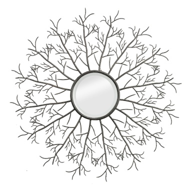 Wandhalter Metal Branch Wall Mirror