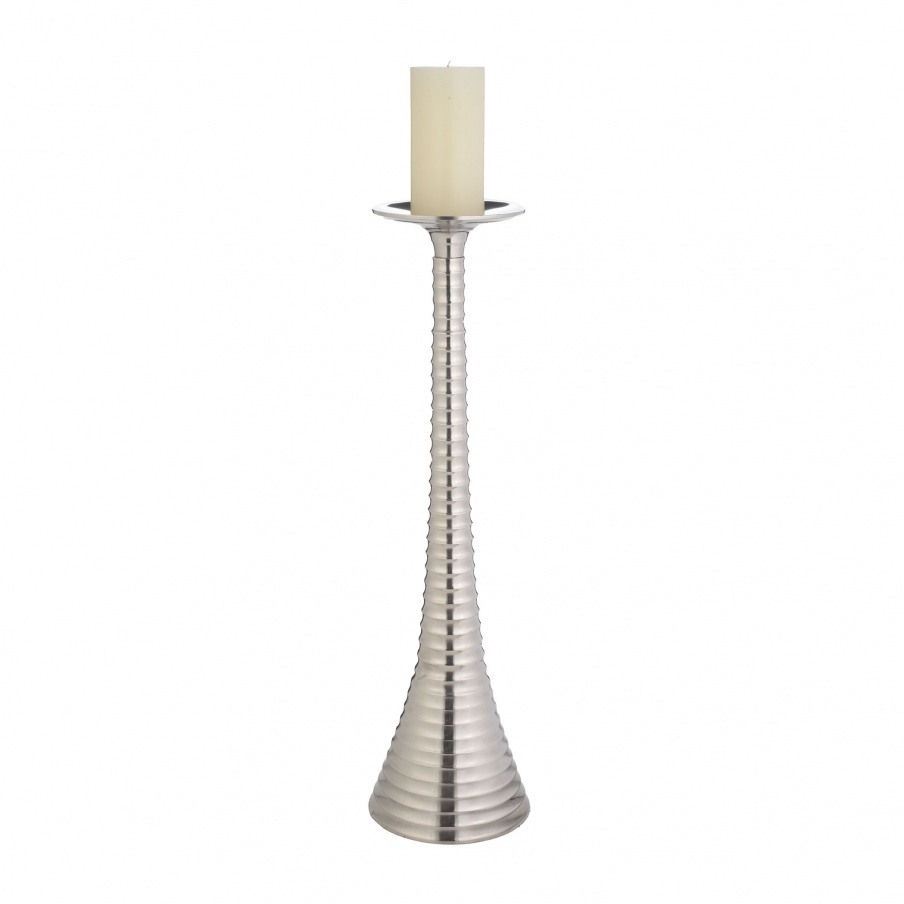 Kerzenhalter Silver Bugle Candleholder - Lg Dimond Home