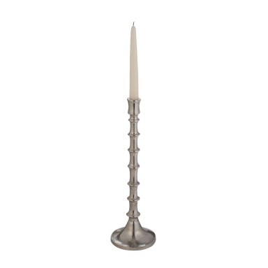 Kerzenhalter Bamboo Silver Candleholder - Sm