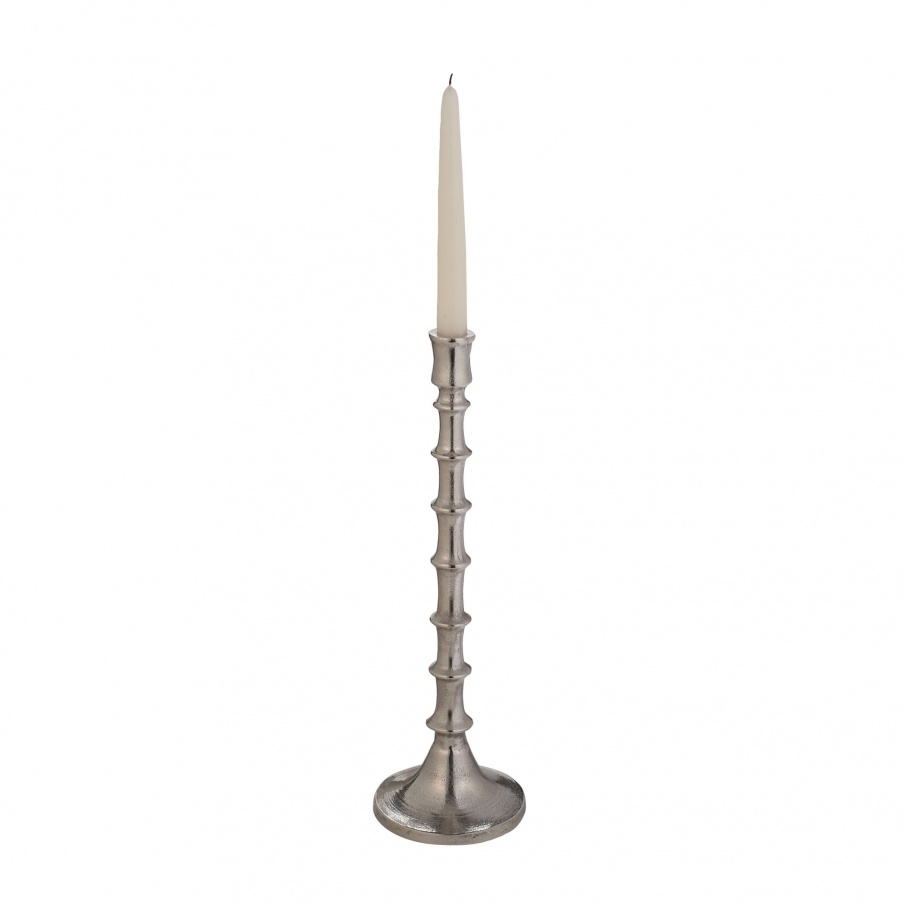 Kerzenhalter Bamboo Silver Candleholder - Sm Dimond Home