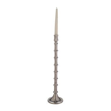 Kerzenhalter Bamboo Silver Candleholder - Lg