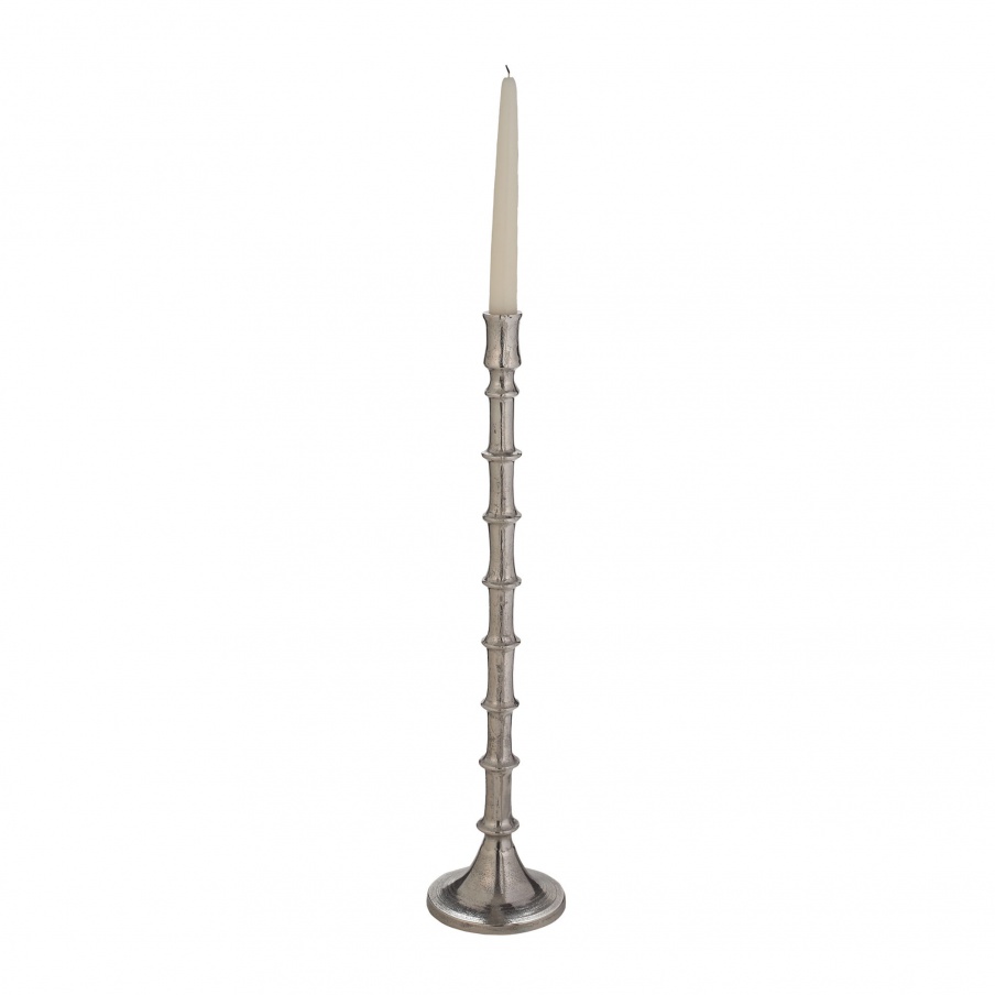 Kerzenhalter Bamboo Silver Candleholder - Lg Dimond Home