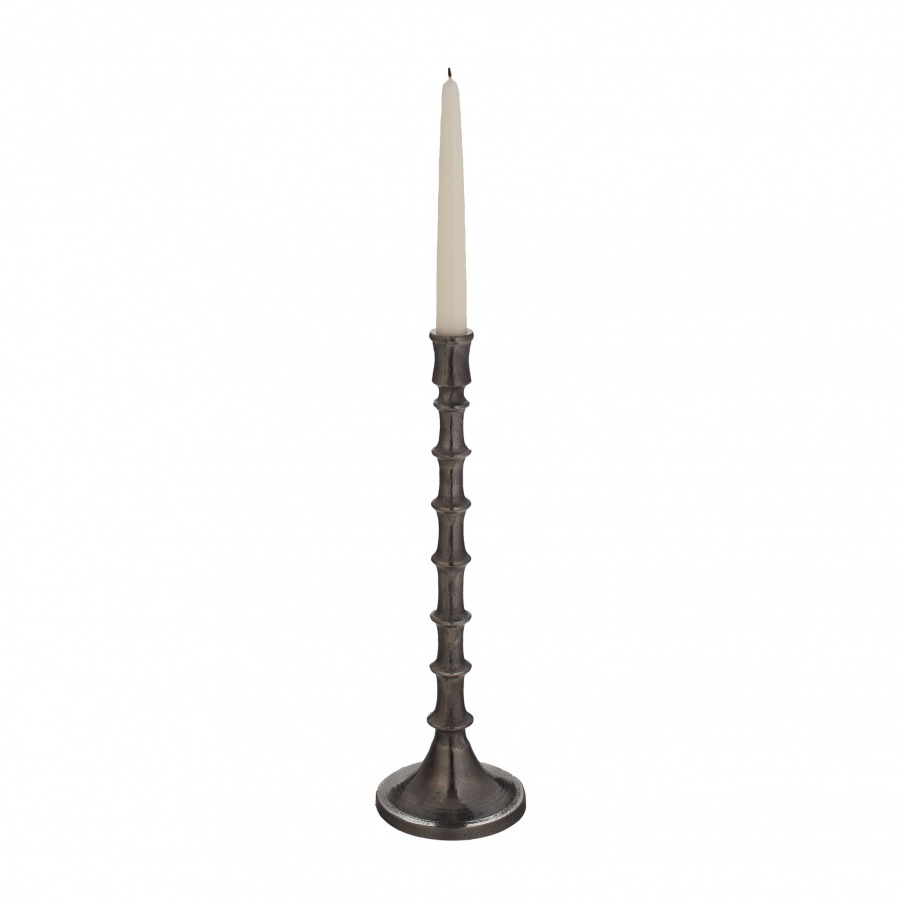 Kerzenhalter Gunmetal Bamboo Candleholder - Sm Dimond Home