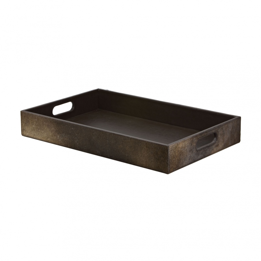 Behälter Chestnut Faux Pony Tray Dimond Home