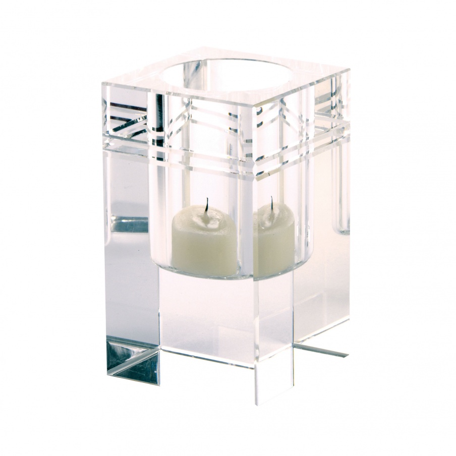 Kerzenhalter Square Crystal Collar Votive - Sm Dimond Home