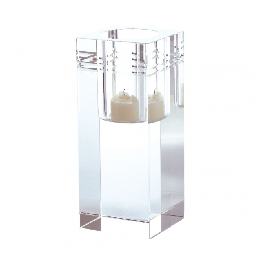 Kerzenhalter Square Crystal Collar Votive - Lg Dimond Home