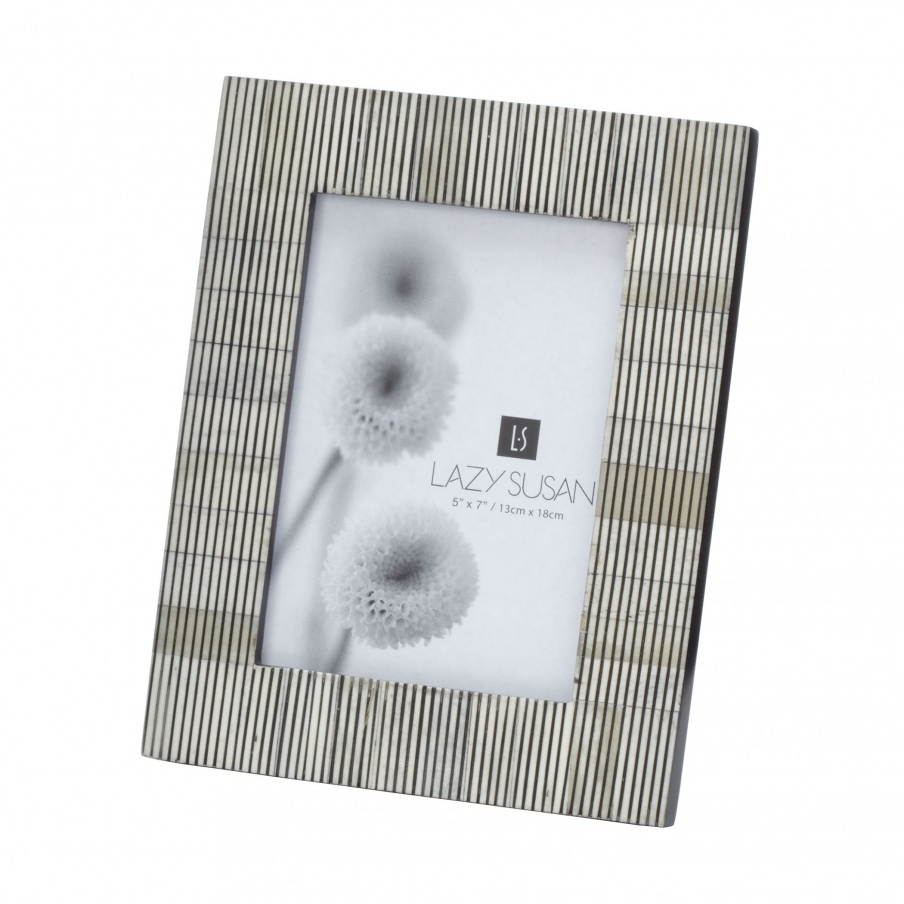 Bilderrahmen Pin Stripe Bone Frame Dimond Home