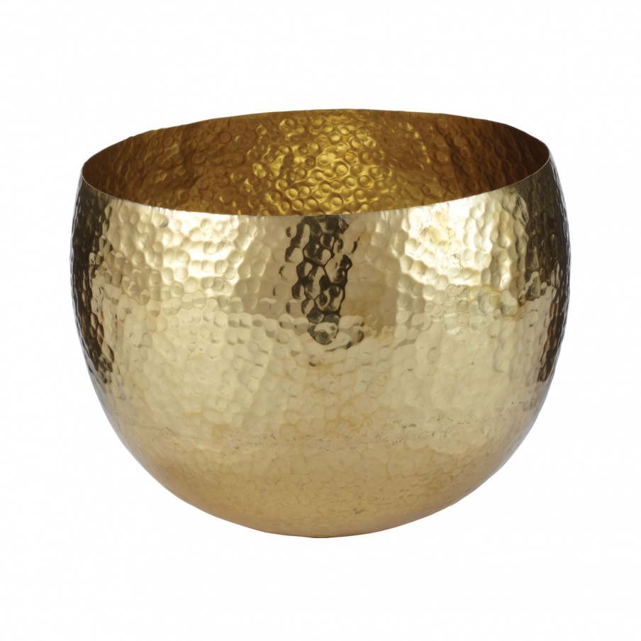 Zubehör Gold Hammered Brass Dish - Sm Dimond Home