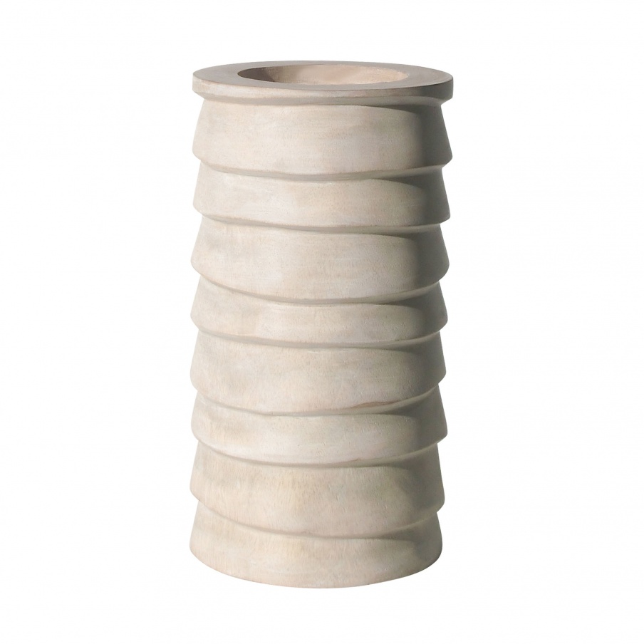 Kerzenhalter Terraced Wood Pillar Holder - Sm Dimond Home
