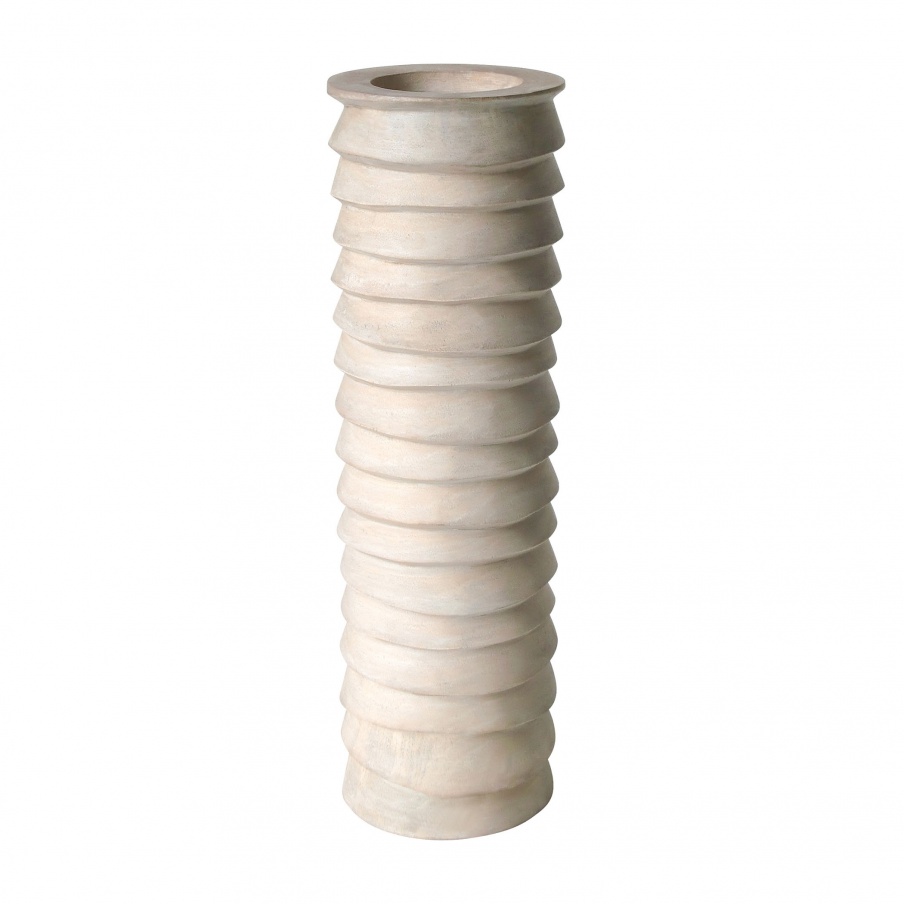 Kerzenhalter Terraced Wood Pillar Holder - Lg Dimond Home