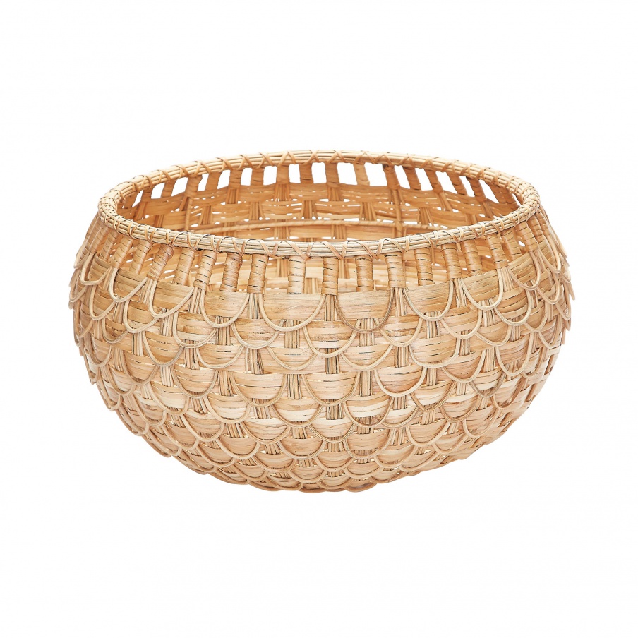 Korb Medium Natural Fish Scale Basket Dimond Home