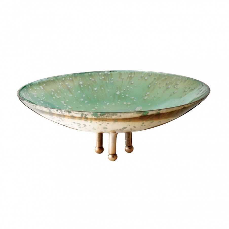 Zubehör Gilded Sea Dish - Lg Dimond Home