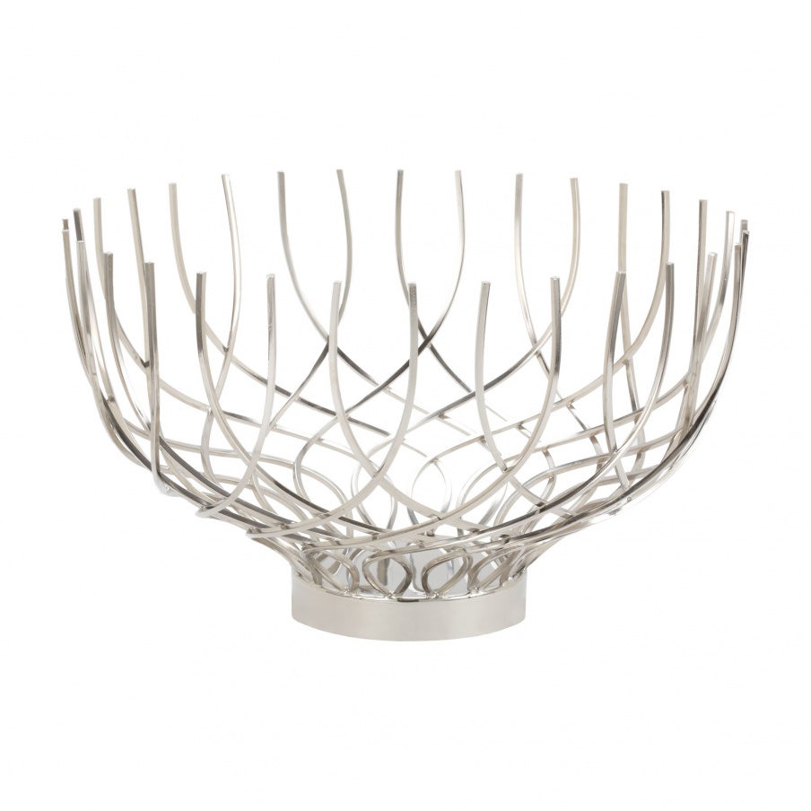 Vase für Kleinteile Silver Vortex Bowl Dimond Home