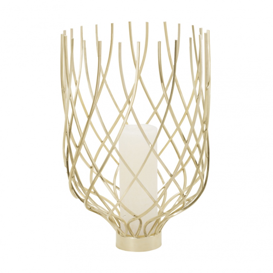 Kerzenhalter Gold Vortex Hurricane Dimond Home
