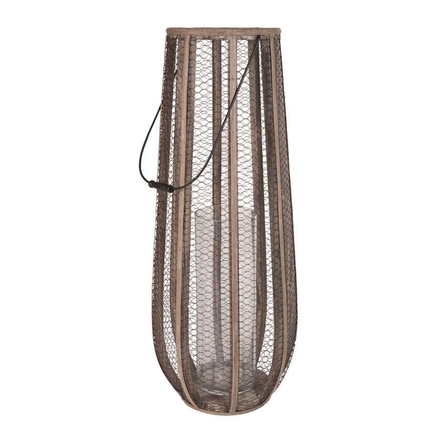 Vase Slim Wire Atlas Hurricane Vase Dimond Home