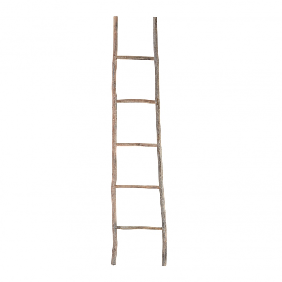 Zubehör Wood White Washed Ladder - Lg Dimond Home